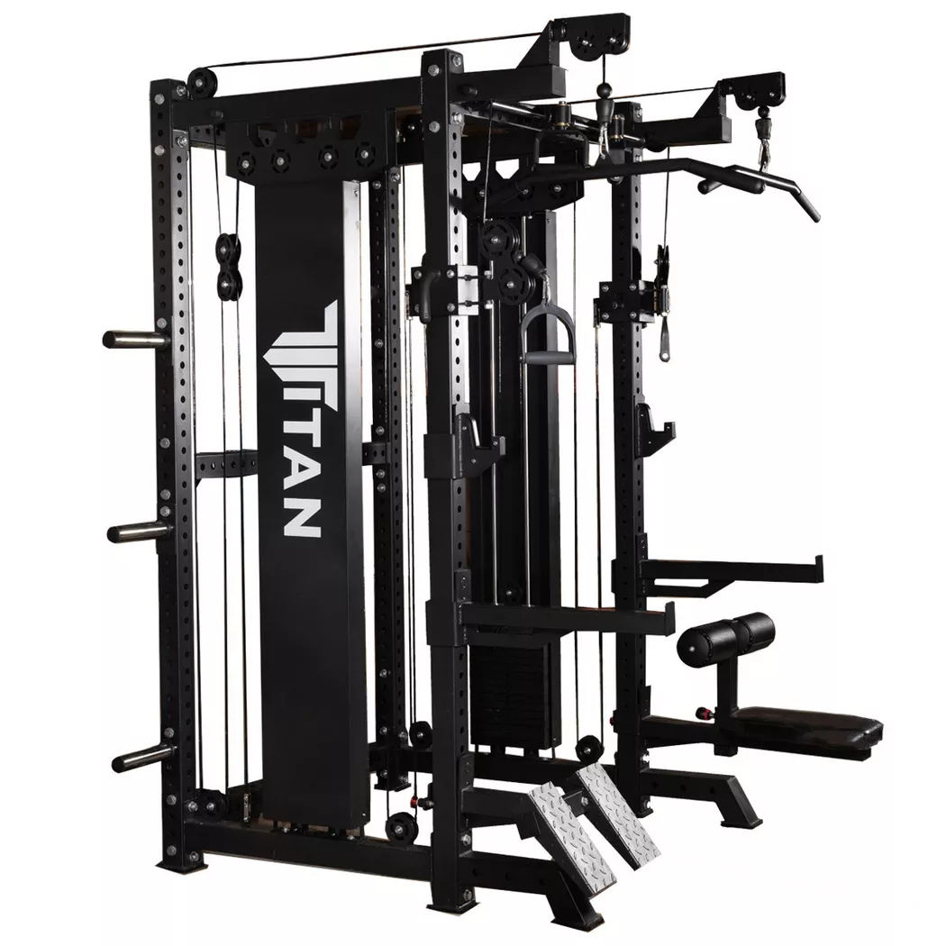 Titan - Multifunktionsstation mit Abzügen, One Size, Schwarz