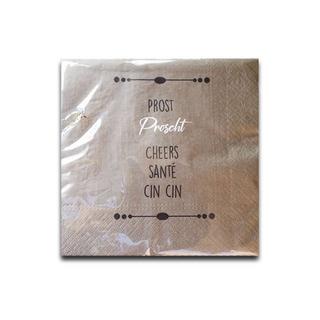 Schneider Korbwaren Set de serviettes Proscht Gin & Wein  