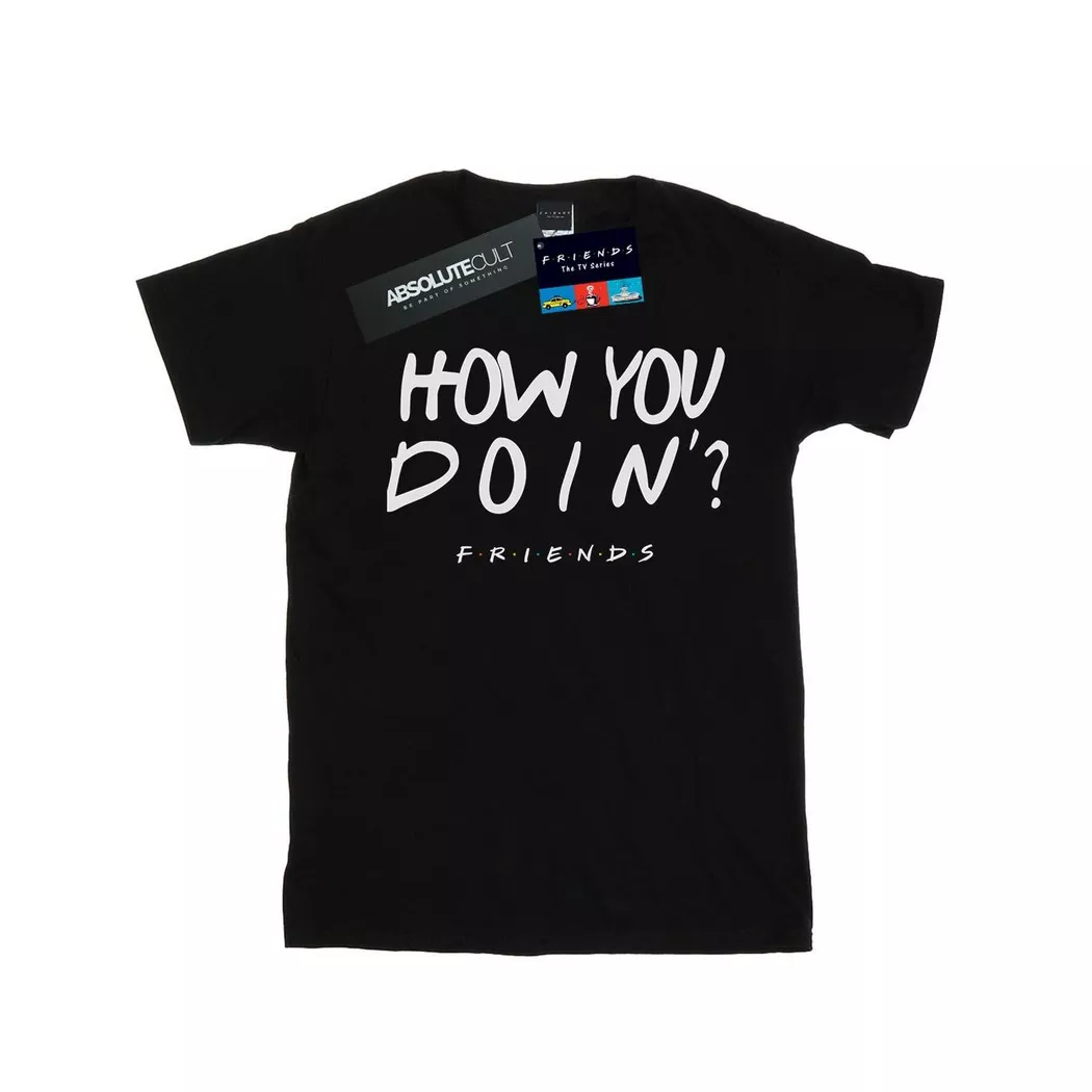 Friends - How You Doin? TShirt, für Damen, Schwarz, Größe XL