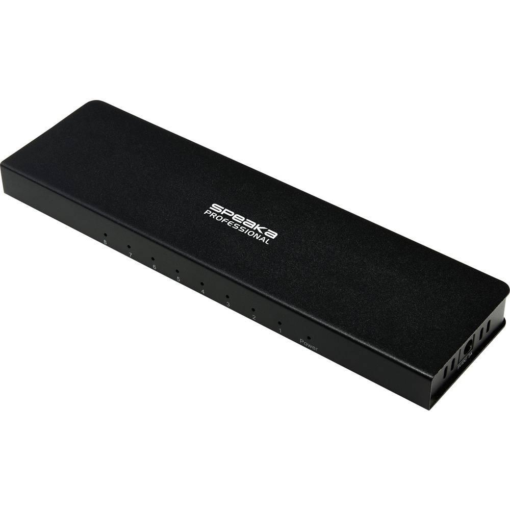 Image of Hsp860-18 8 Port Hdmi-splitter Ultra Hd-fähig 3840 X 2160 Pixel Unisex Schwarz