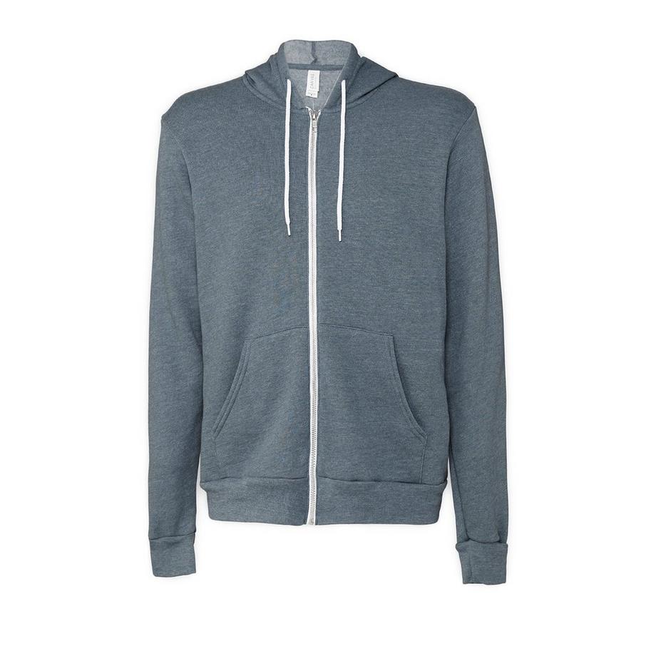 Bella + Canvas Veste à capuche avec fermeture éclair intégrale  