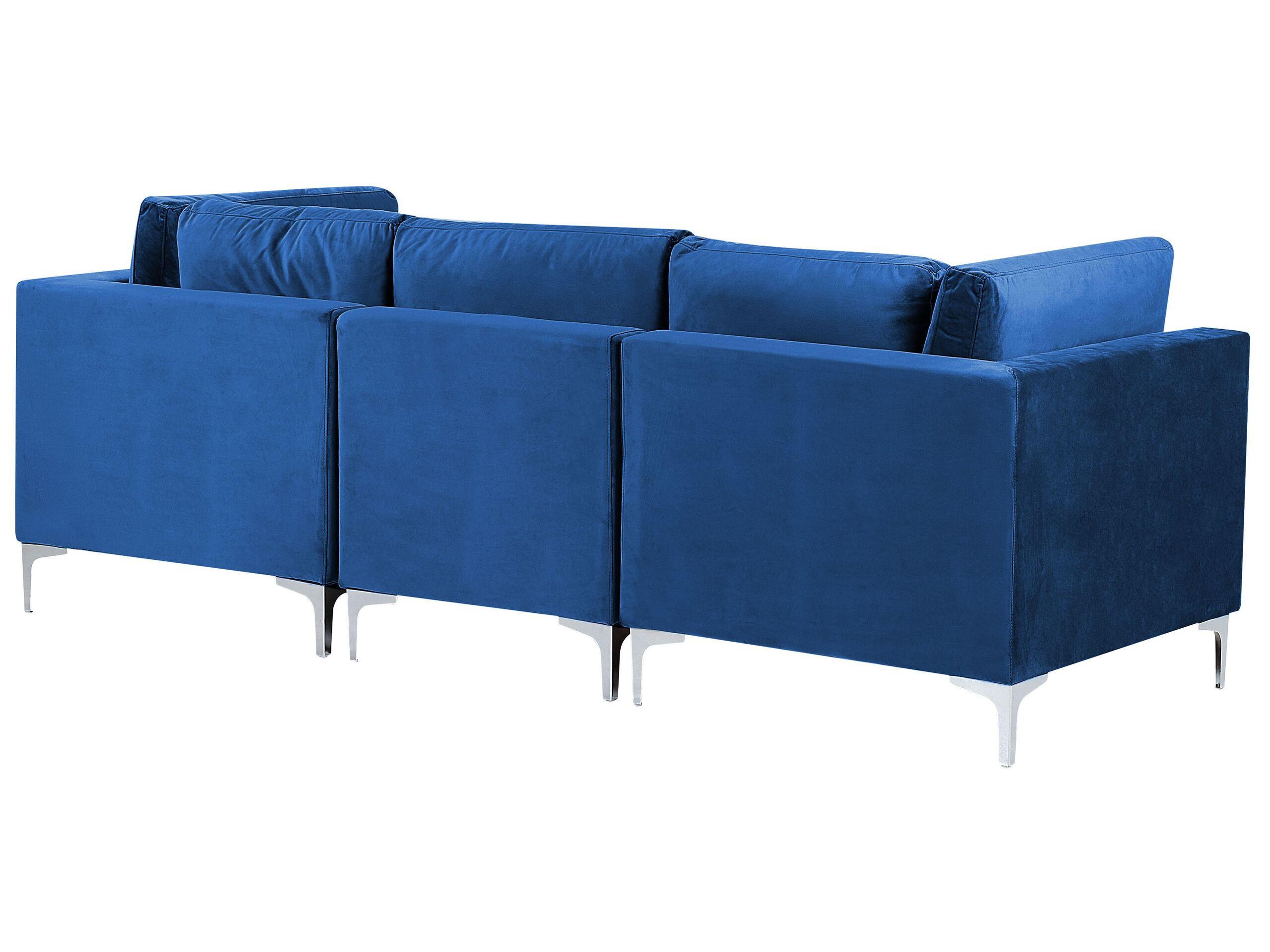 Beliani 3 Sitzer Sofa aus Samtstoff Modern EVJA  