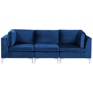 Beliani 3 Sitzer Sofa aus Samtstoff Modern EVJA  