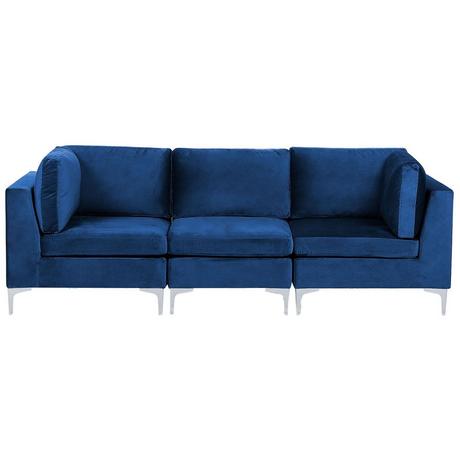 Beliani 3 Sitzer Sofa aus Samtstoff Modern EVJA  