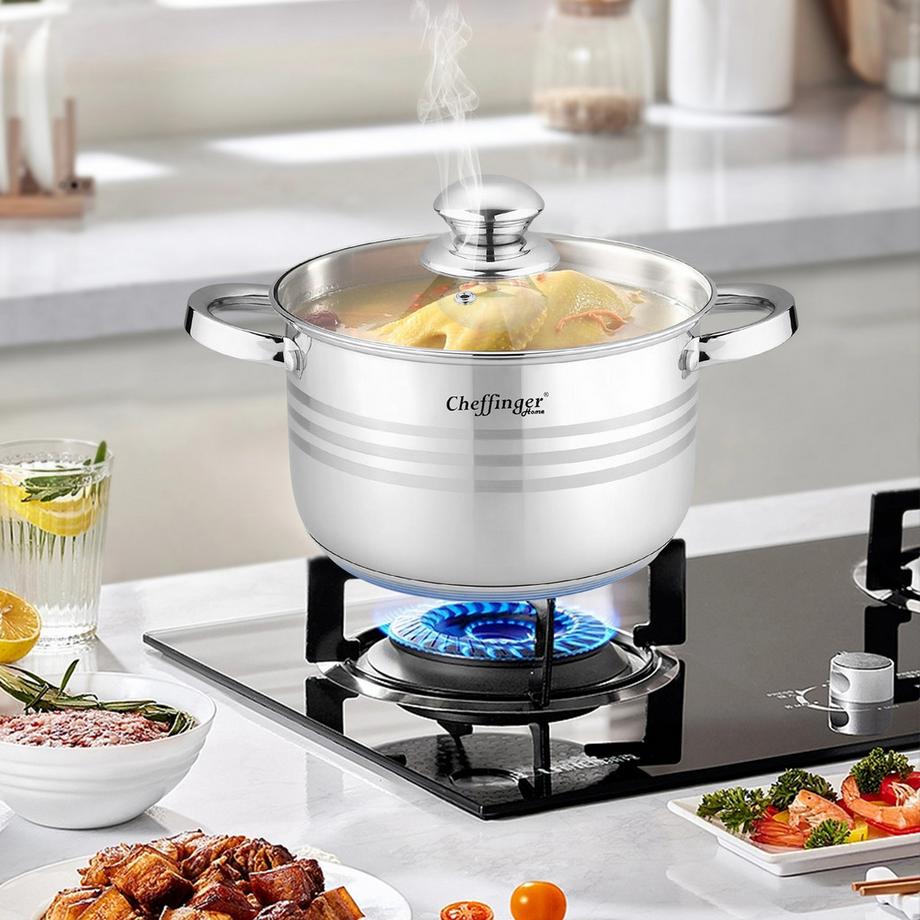 Cheffinger 14-teiliges Küchenset aus Edelstahl  