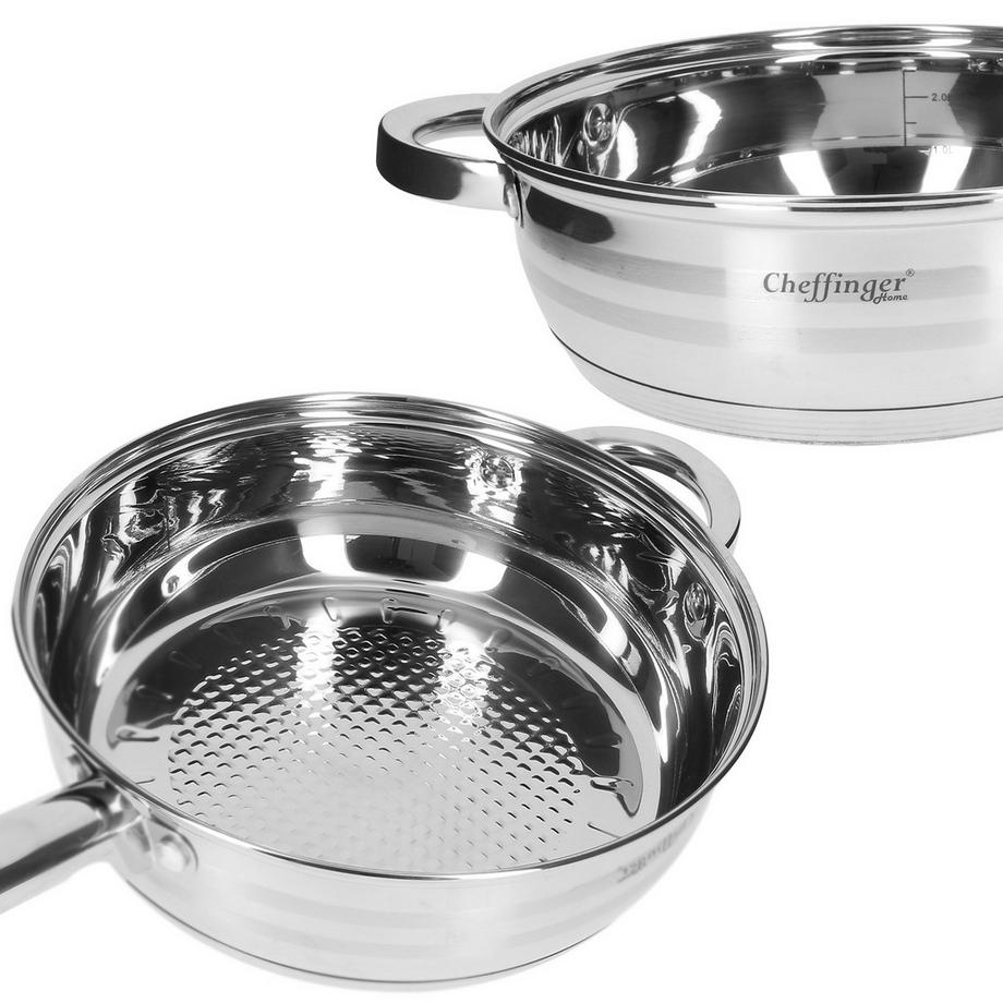 Cheffinger 14-teiliges Küchenset aus Edelstahl  