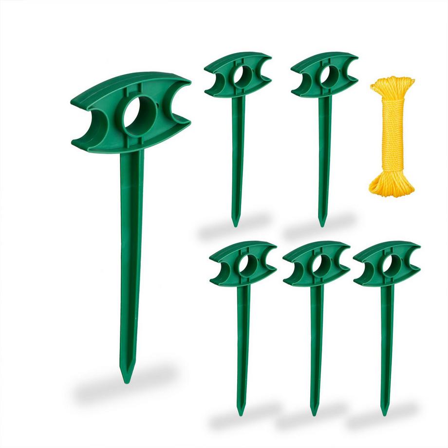 set di 6 bastoncini con linea di fioriera