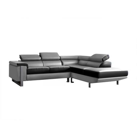 Vente-unique Ecksofa Leder MYSTIQUE Ecke Rechts  