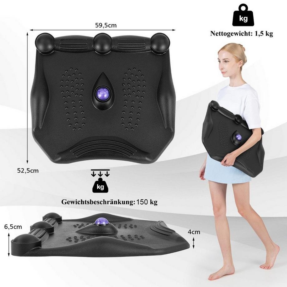 Northix  Anti-Ermüdungsmatte mit Massagepunkten & 360° Rollendem Massageball Stehmatte 