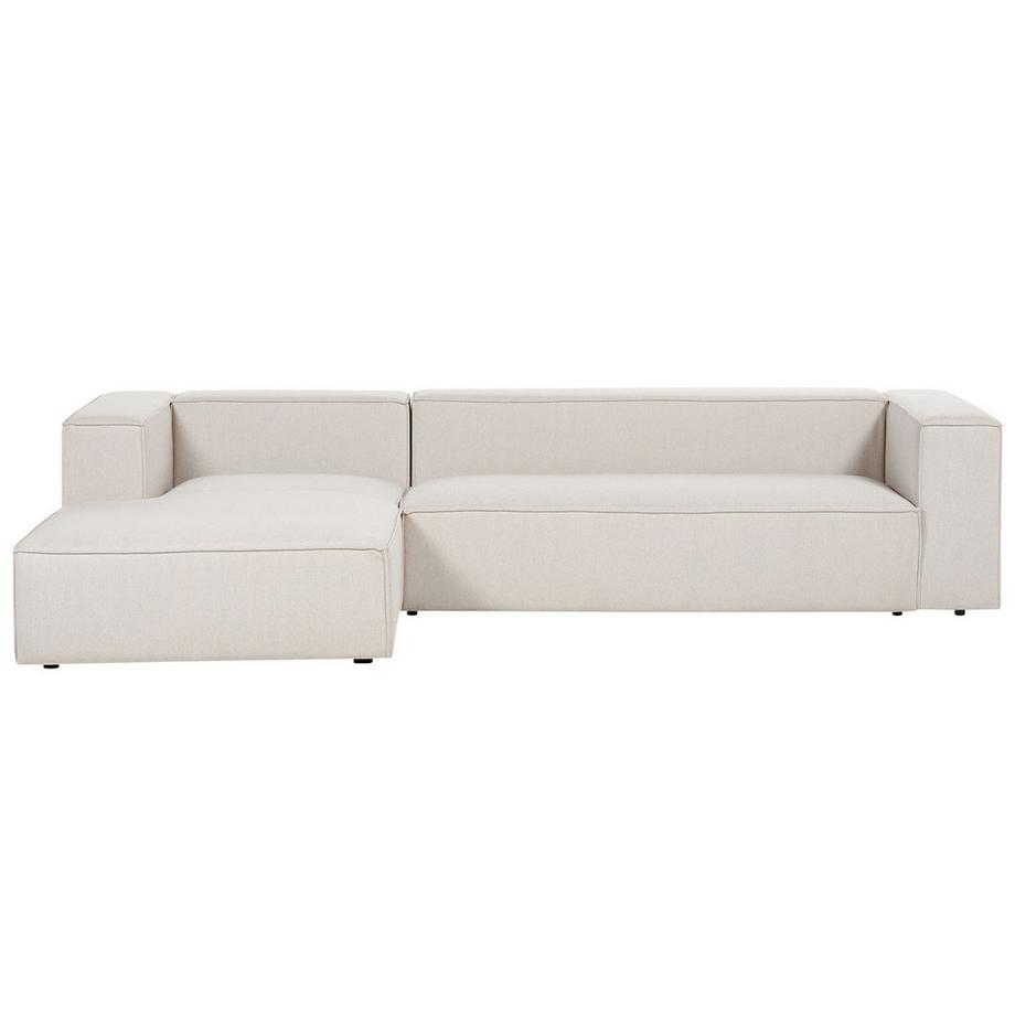 Beliani 3 Sitzer Sofa aus Stoff Minimalistisch VERNON  