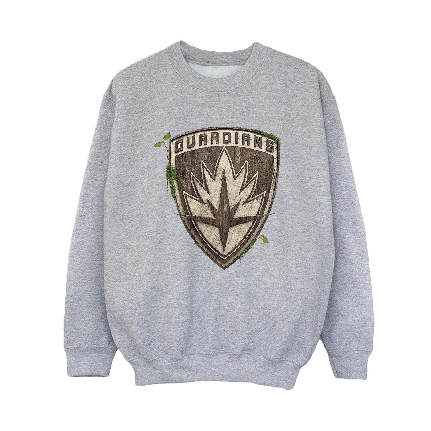 Image of I Am Groot Guardian Emblem Sweatshirt Unisex Grau 140/146