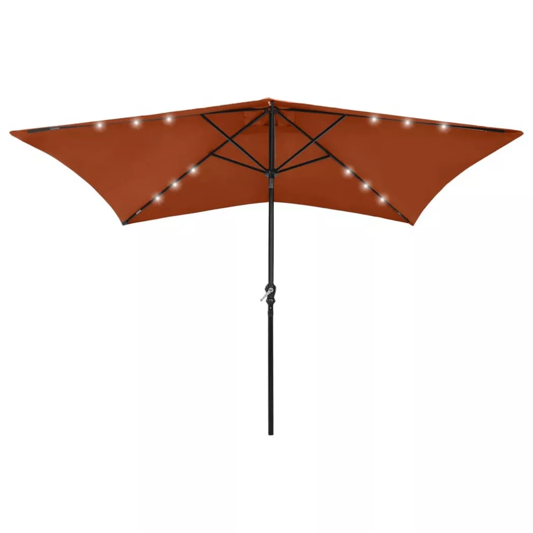 VidaXL - ombrellone da giardino, One Size, Marrone