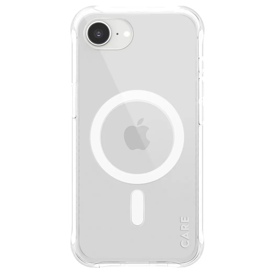 PanzerGlass CARE™ by ® Samba Case Transparent w. White Qi Compatible iPhone 17e | 16e
