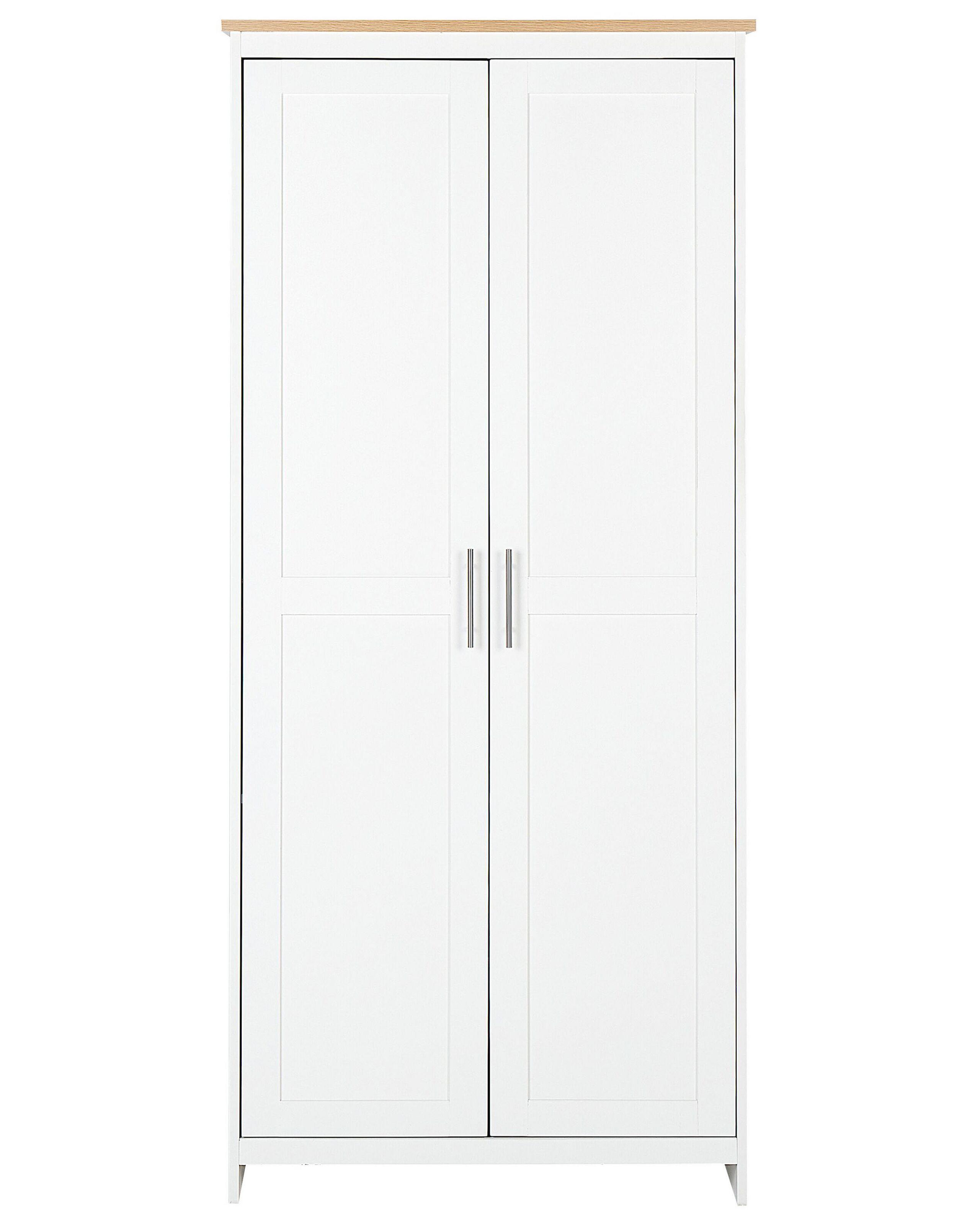 Beliani Kleiderschrank aus Faserplatte Klassisch SELLIN  