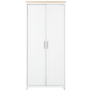 Beliani Kleiderschrank aus Faserplatte Klassisch SELLIN  