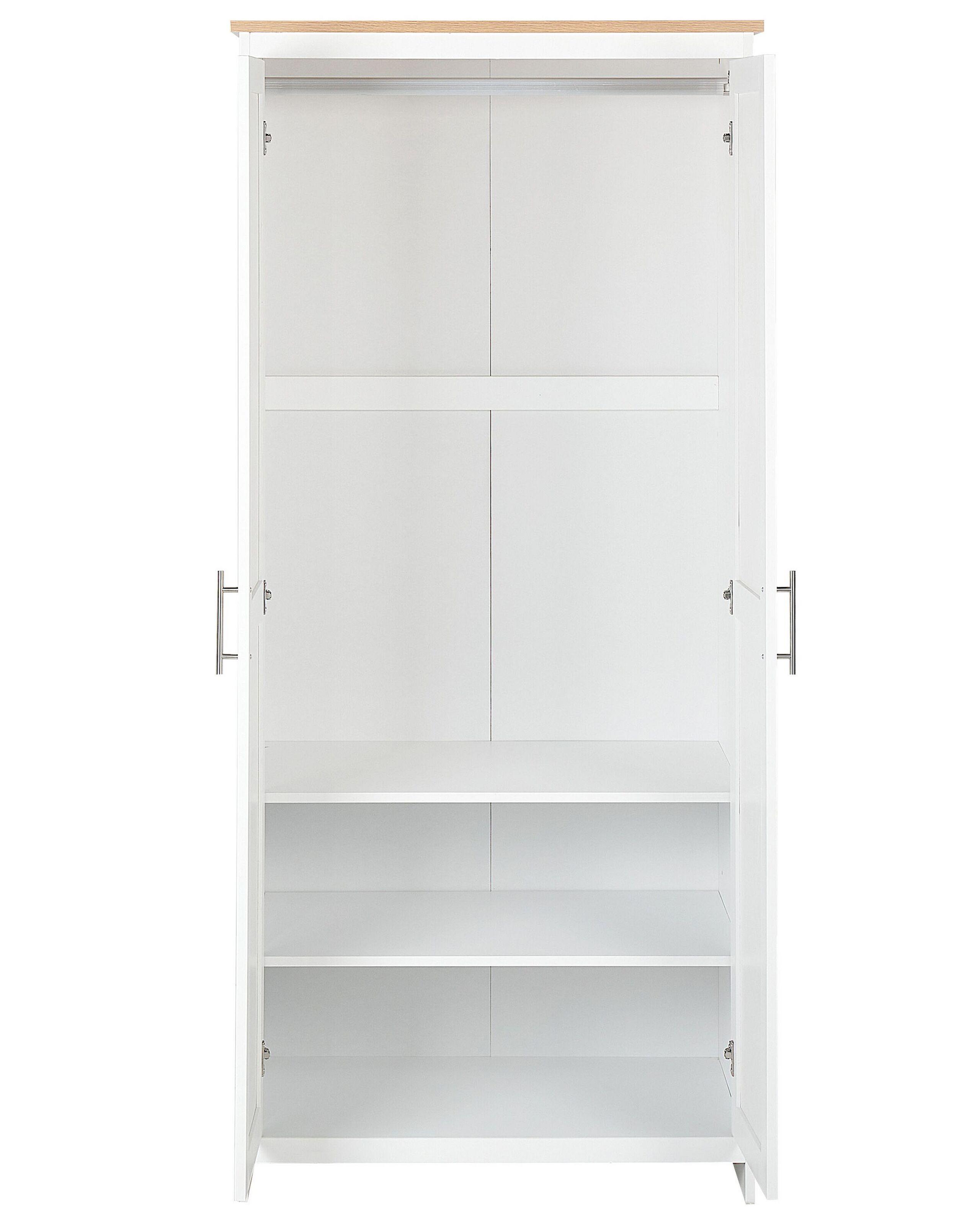 Beliani Kleiderschrank aus Faserplatte Klassisch SELLIN  