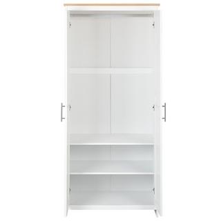 Beliani Kleiderschrank aus Faserplatte Klassisch SELLIN  