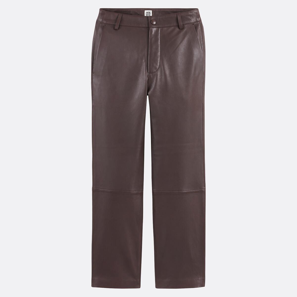 La Redoute Collections Pantaloni dritti in pelle  