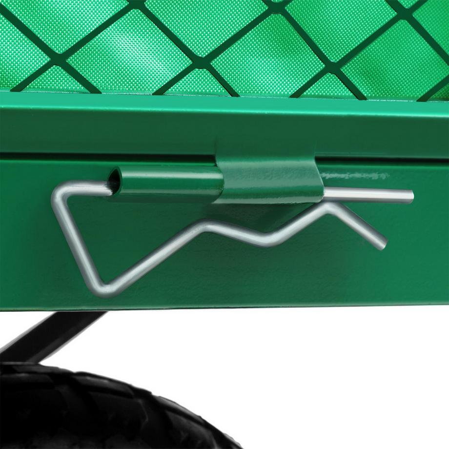 Tectake Carrello a mano  con pareti laterali pieghevoli  