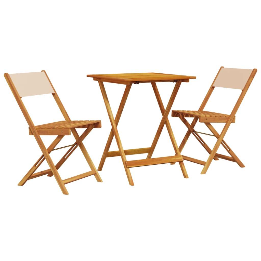 VidaXL Bistro set akazienholz  