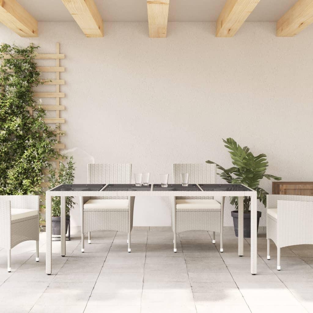 VidaXL Table de jardin rotin synthétique  