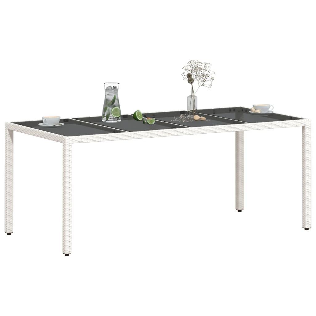 VidaXL Table de jardin rotin synthétique  