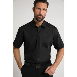 JP1880  Chemise infroissable, collection Business, col Kent et manches courtes, coupe Comfort Fit noir 