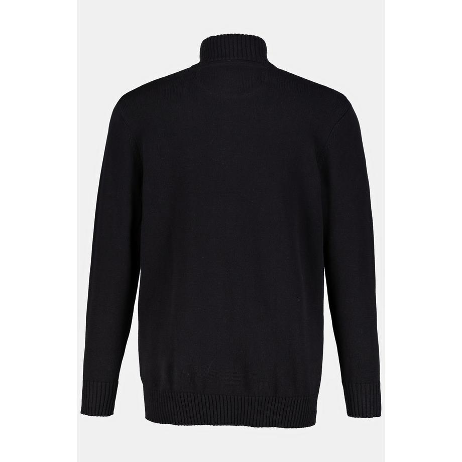 JP1880 Strickjacke Stehkragen Rippbündchen  