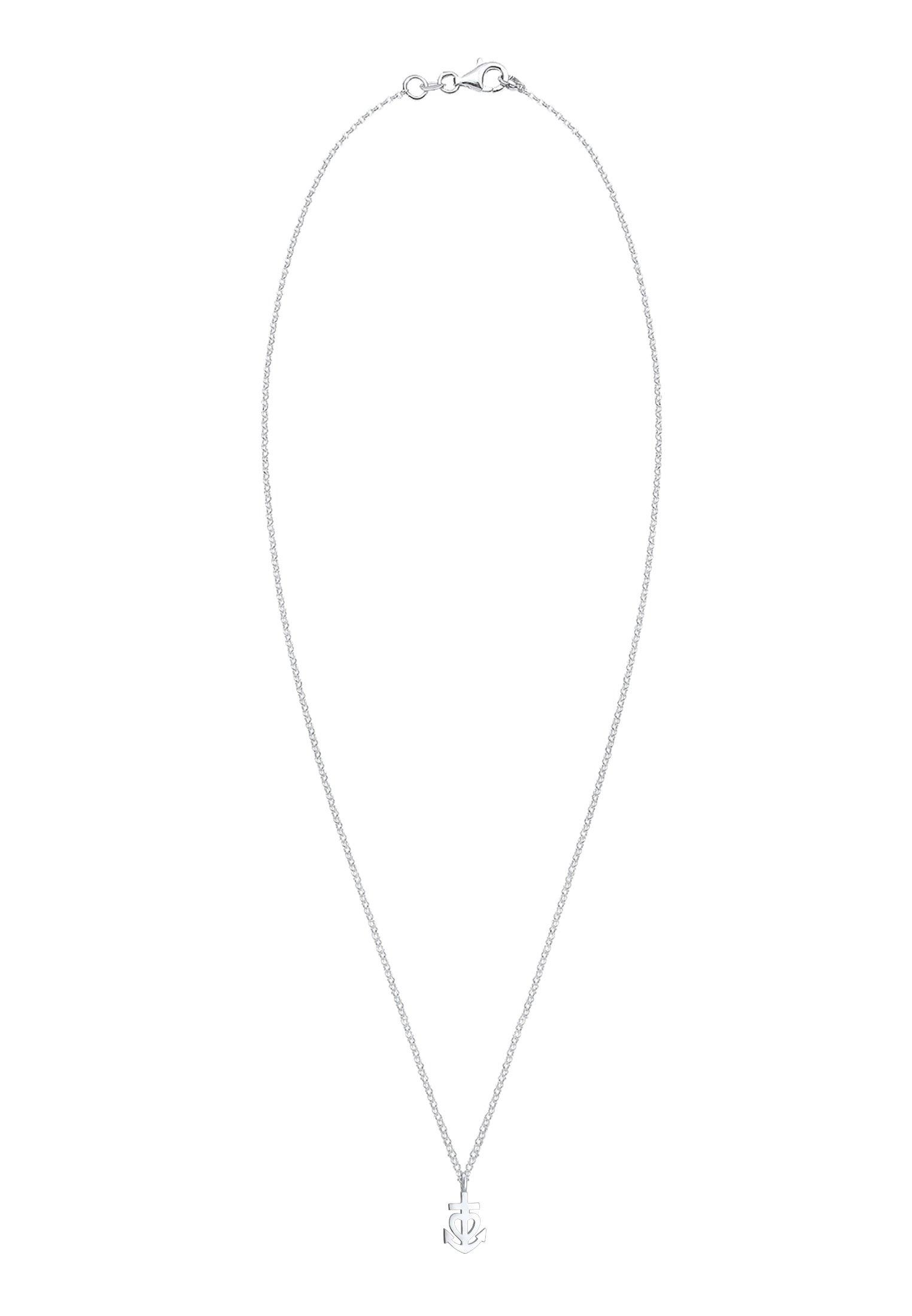 Elli  Collier Femme Pendentif Ancre Coeur Filigrane 