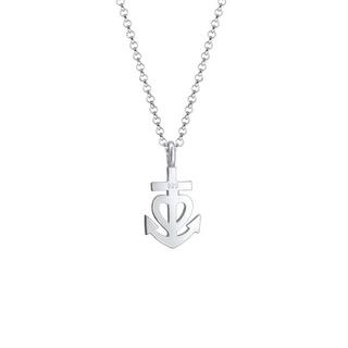 Elli  Collier Femme Pendentif Ancre Coeur Filigrane 