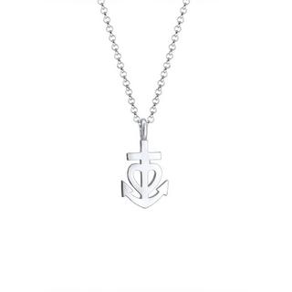 Elli  Collier Femme Pendentif Ancre Coeur Filigrane 