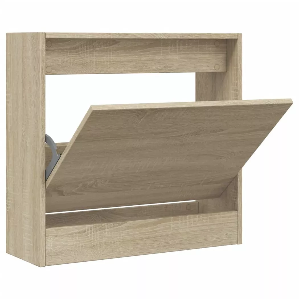 VidaXL - Armoire à chaussures bois d'ingénierie, One Size, Marron