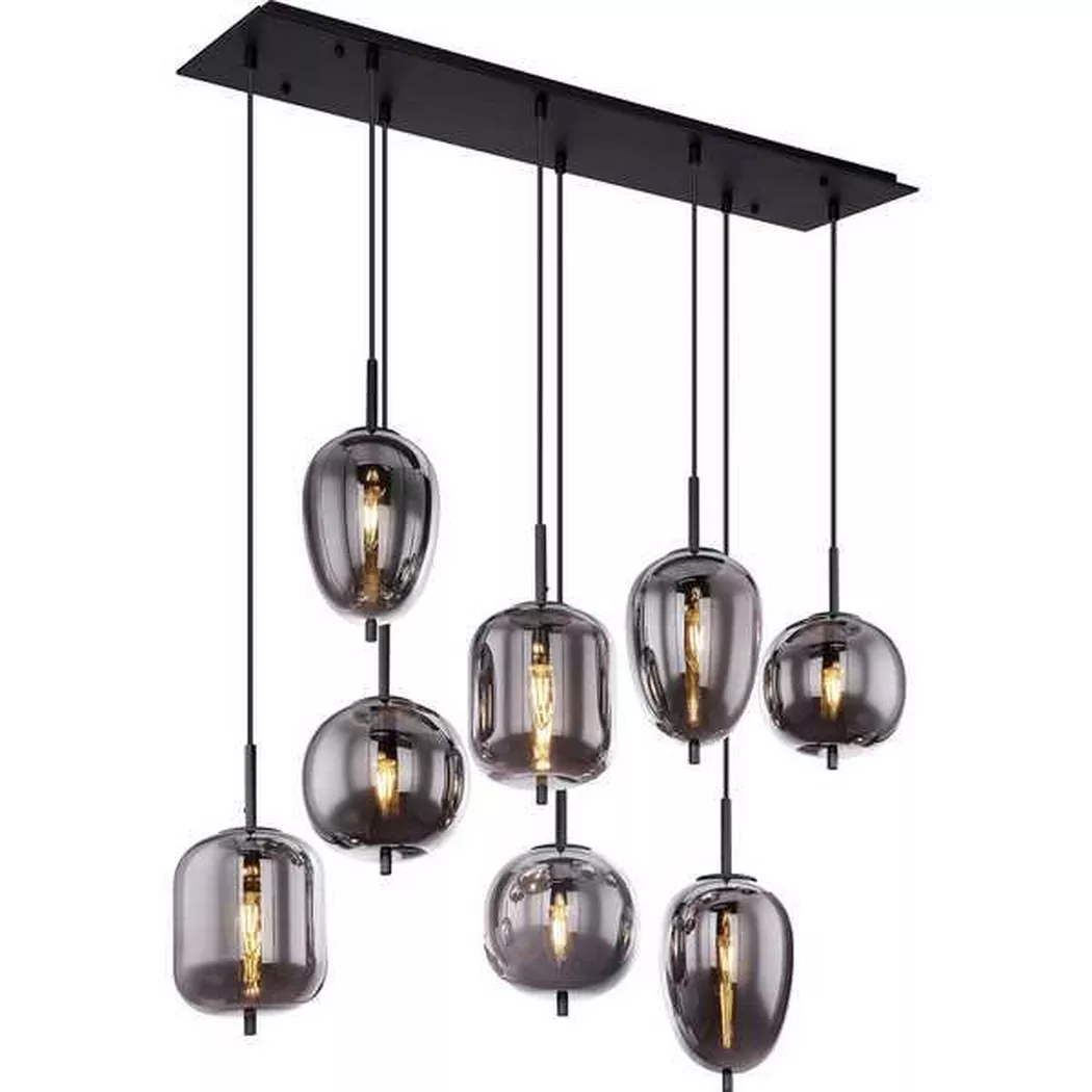 mutoni – Hängeleuchte Blacky Metall 8xE14, One Size, Multicolor