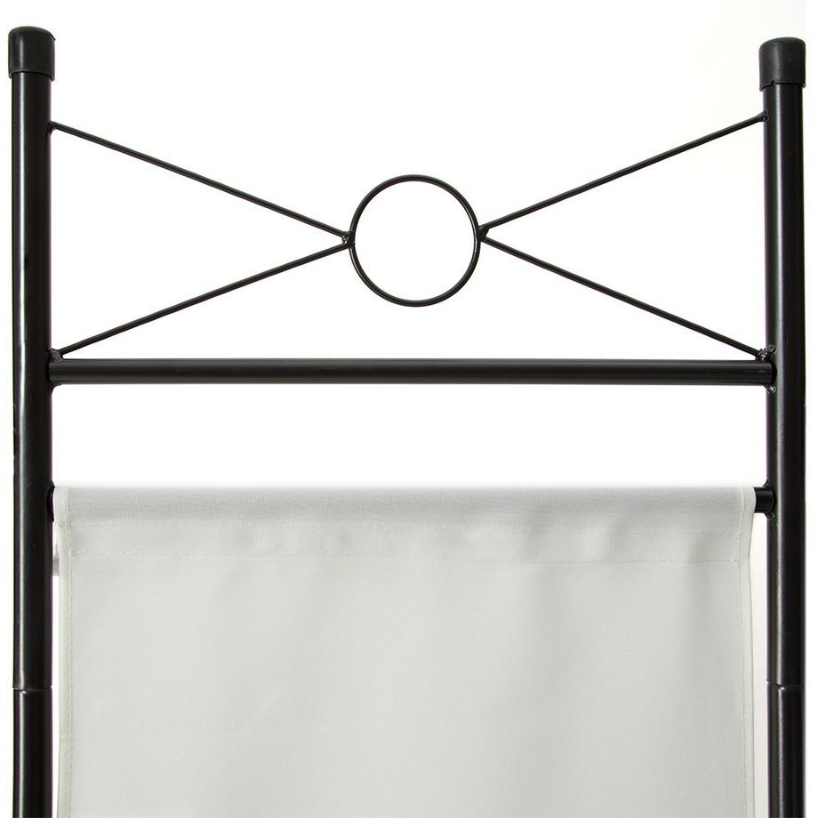 Tectake Raumteiler  4-teiliger Blickschutz 180° klappbar  