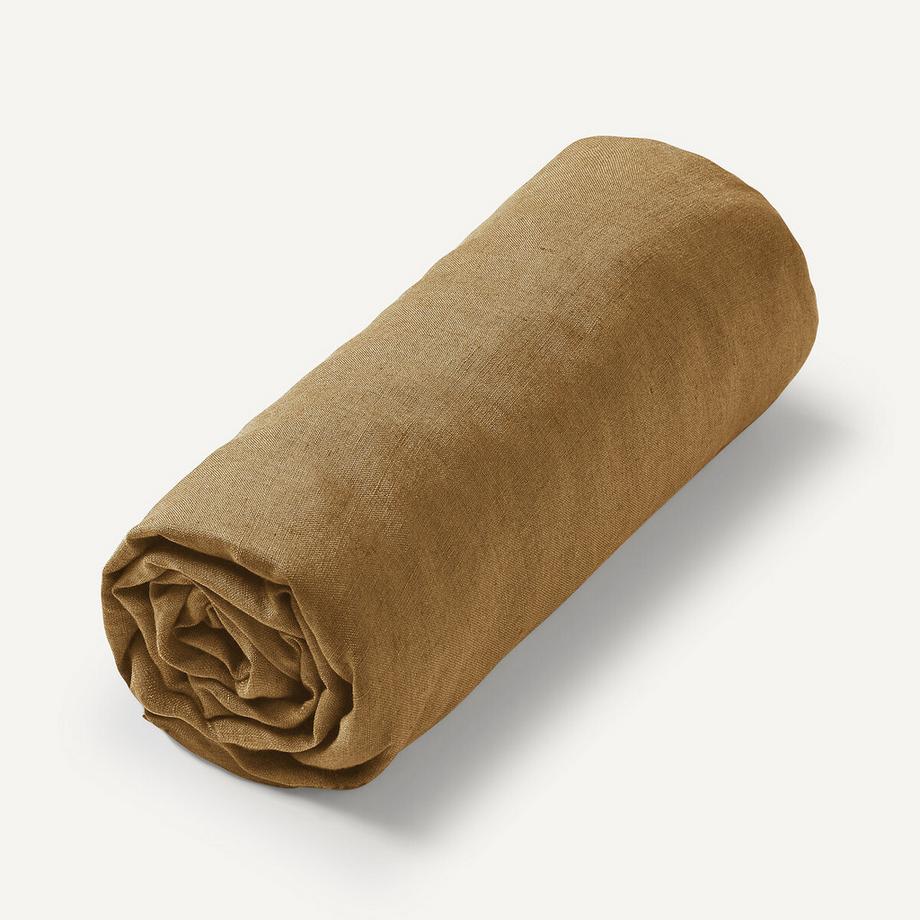 Drap-housse lin lavé