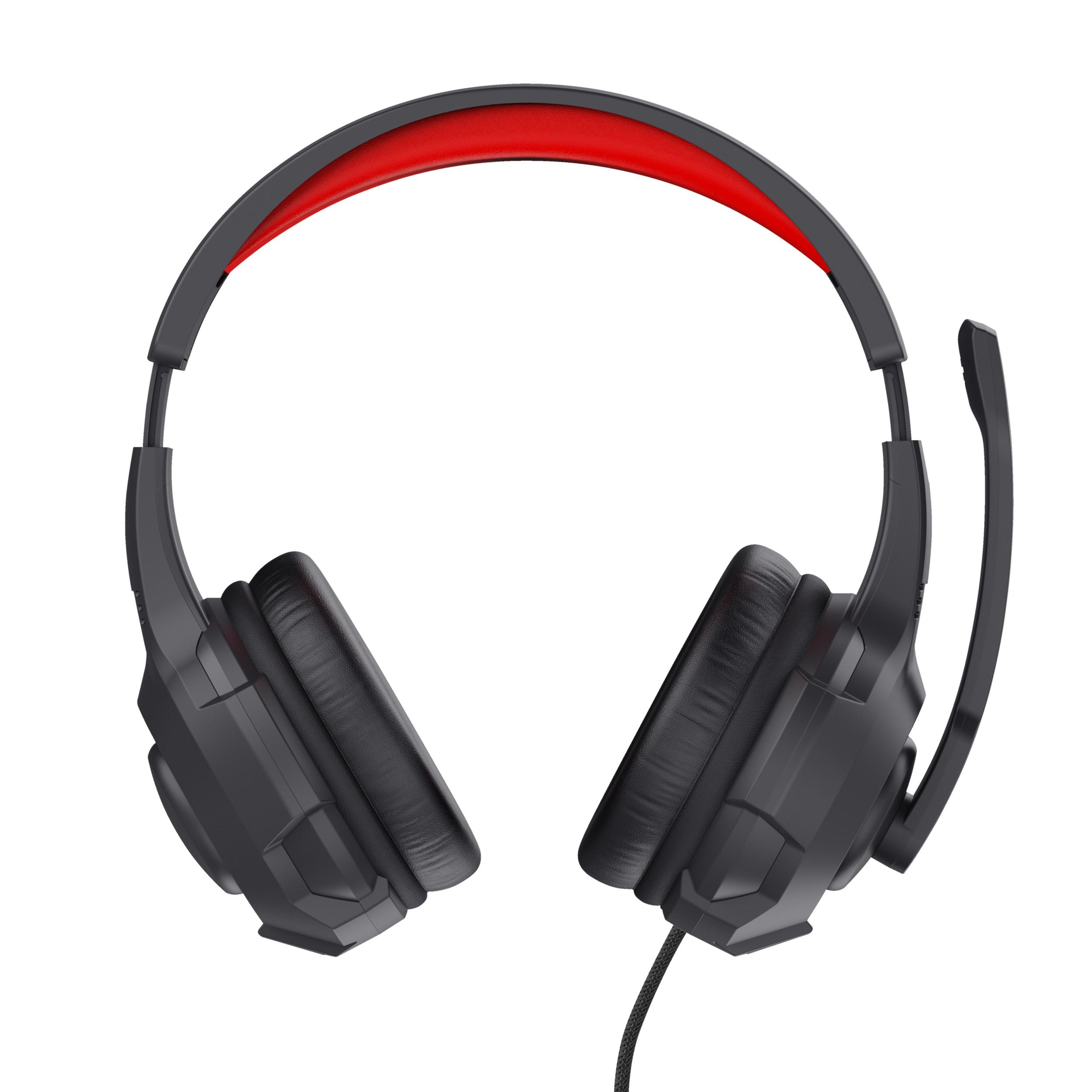 Trust  24785 Kopfhörer & Headset Kabelgebunden Kopfband Gaming Schwarz, Rot 