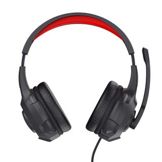 Trust  24785 écouteur/casque Écouteurs Avec fil Arceau Jouer Noir, Rouge 