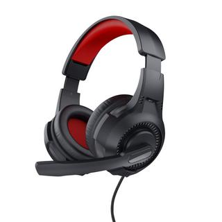 Trust  24785 écouteur/casque Écouteurs Avec fil Arceau Jouer Noir, Rouge 