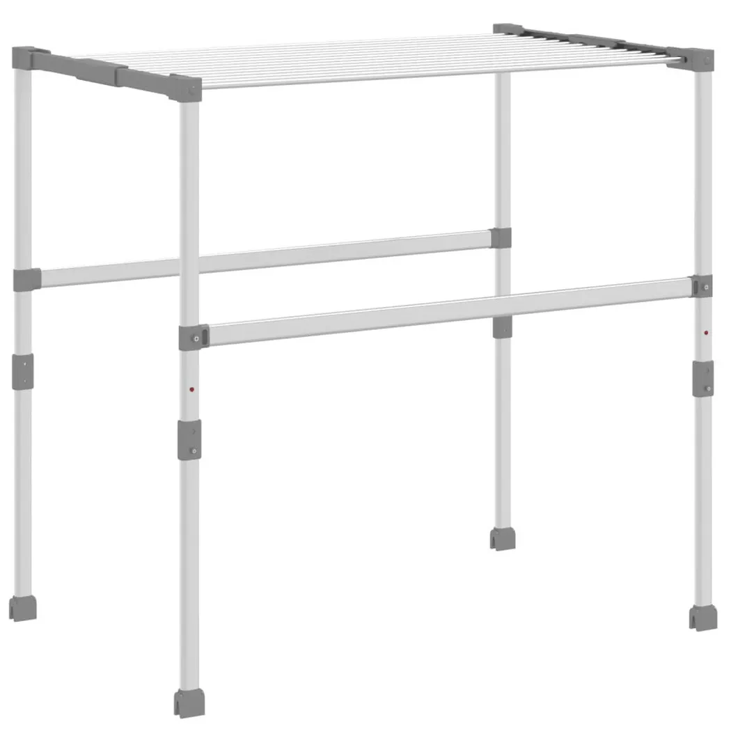 vidaXL Séchoir à linge 83x(50-55)x(40-85) cm aluminium