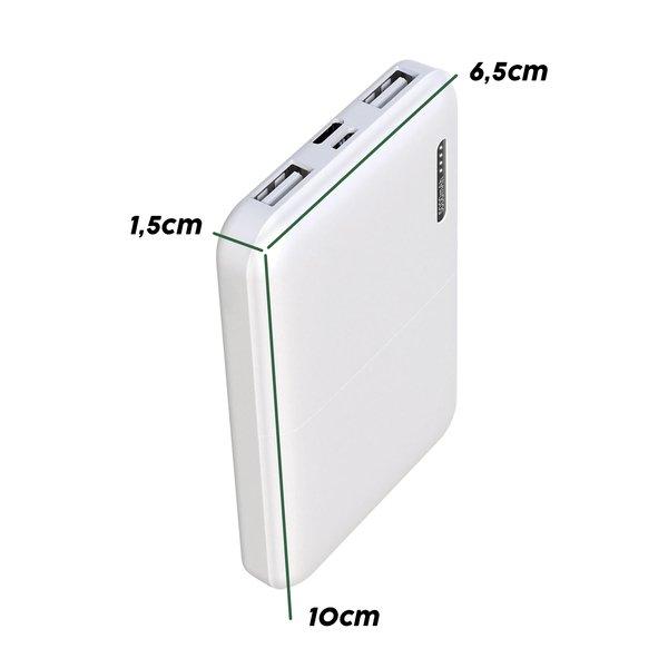 Akashi  Powerbank 5000mAh 2x USB Akashi bianco 