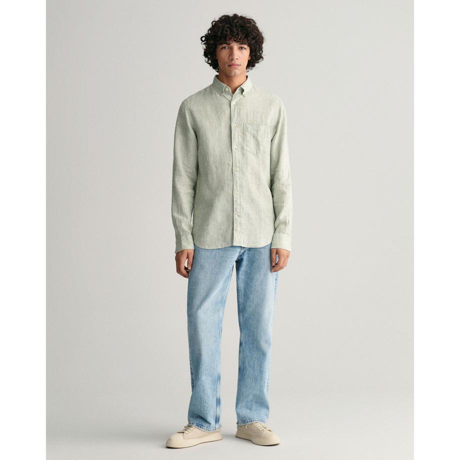 GANT Camicia Rigata Regular Lino  