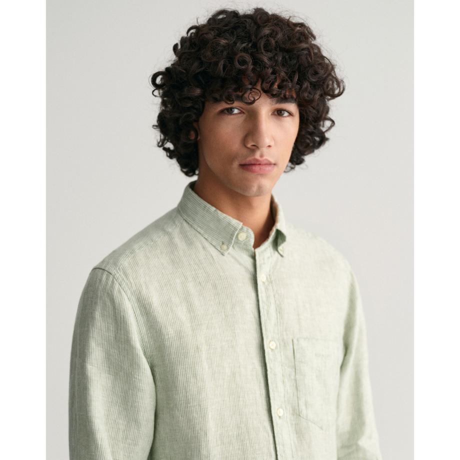 GANT Camicia Rigata Regular Lino  