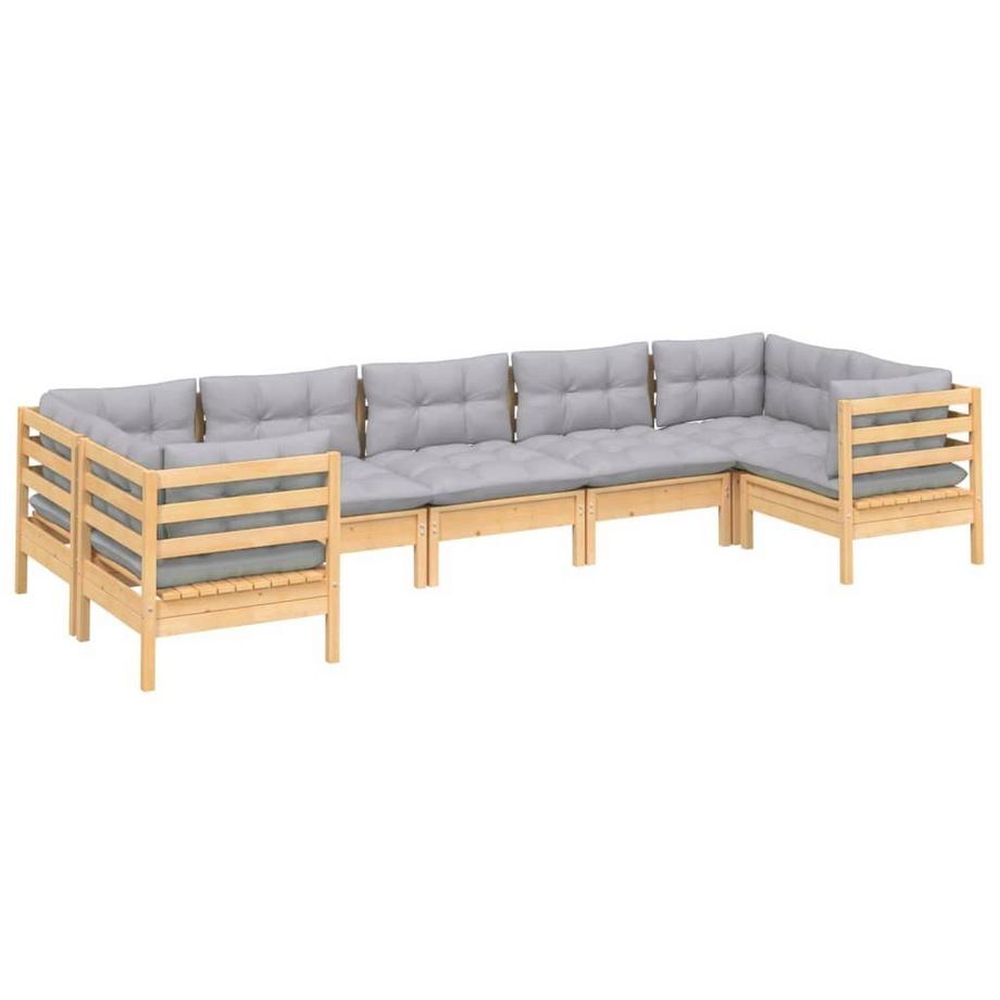 VidaXL set salotto da giardino Legno di pino  