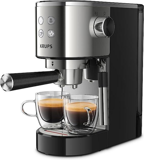 KRUPS XP442C Macchina per caffè espresso Virtuoso con ugello per la schiuma di latte  