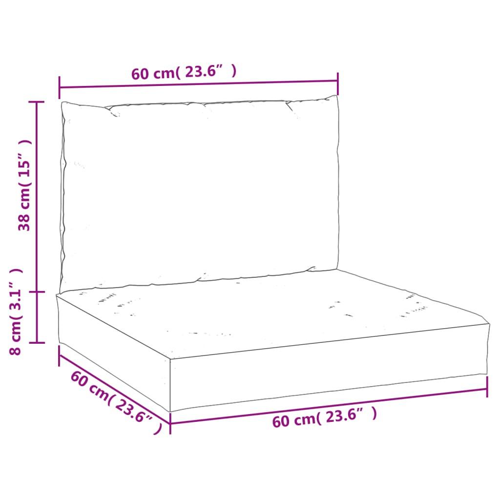 VidaXL  cuscino per pallet Tessuto 