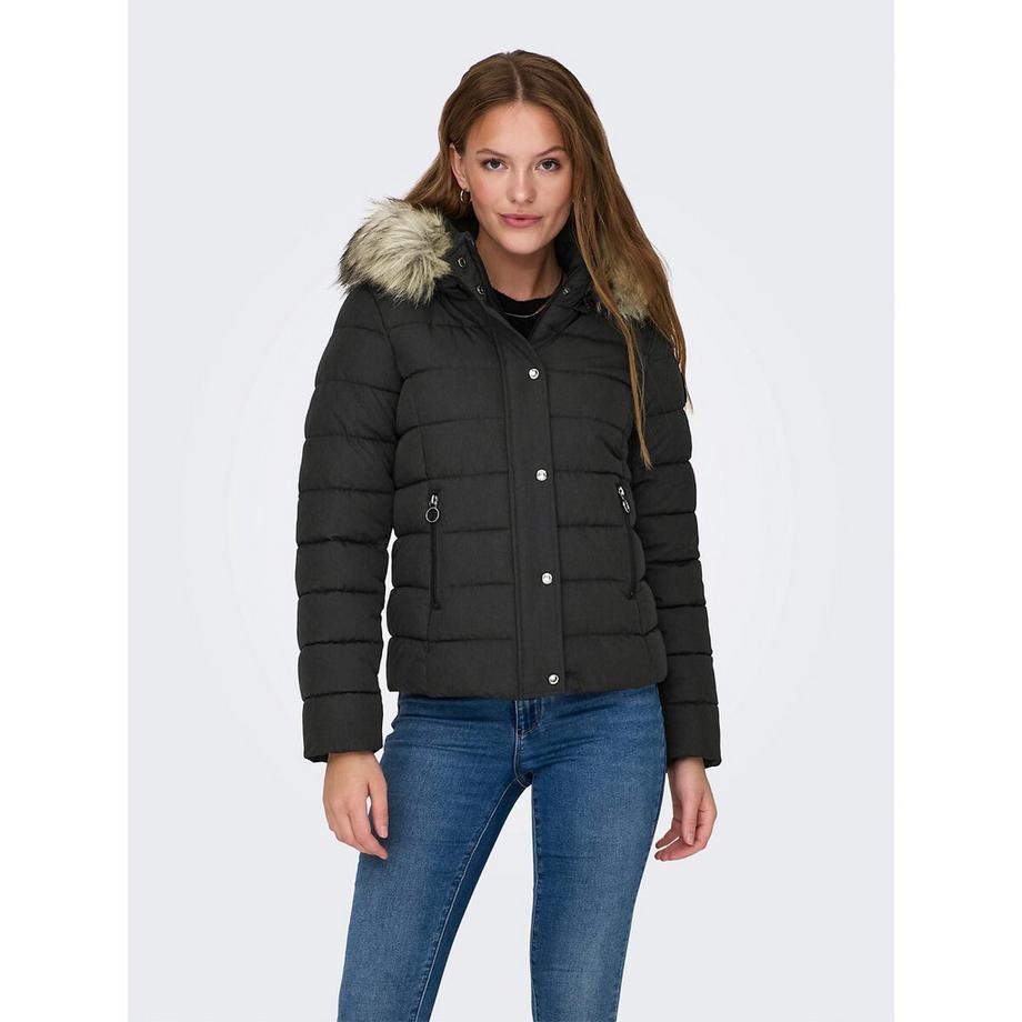Kurze Steppjacke mit Kapuze