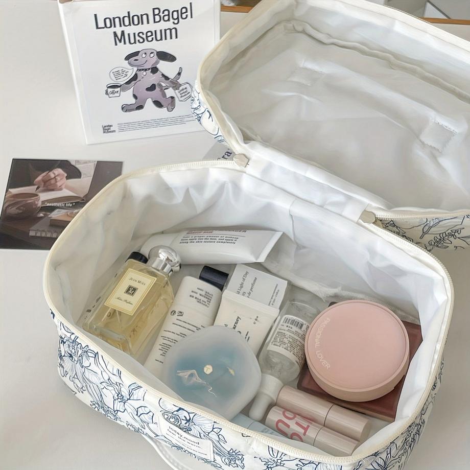 Only-bags.store  Früchte und Gemüse drucken Make-up-Taschen Portable Toilettenartikel Lagerung Tasche 