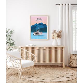 La-Jonx Boat of Lucerne - Poster  