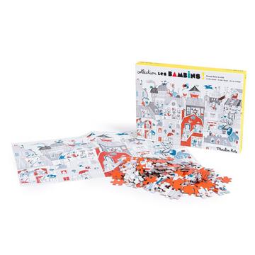 Puzzle Dans la ville (208 pièces), Les Bambins, Moulin Roty