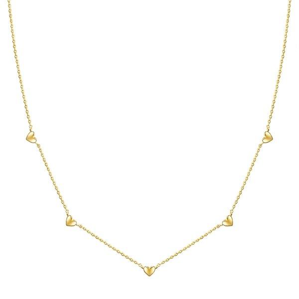 Image of Halskette Herz Damen Gold 35cm